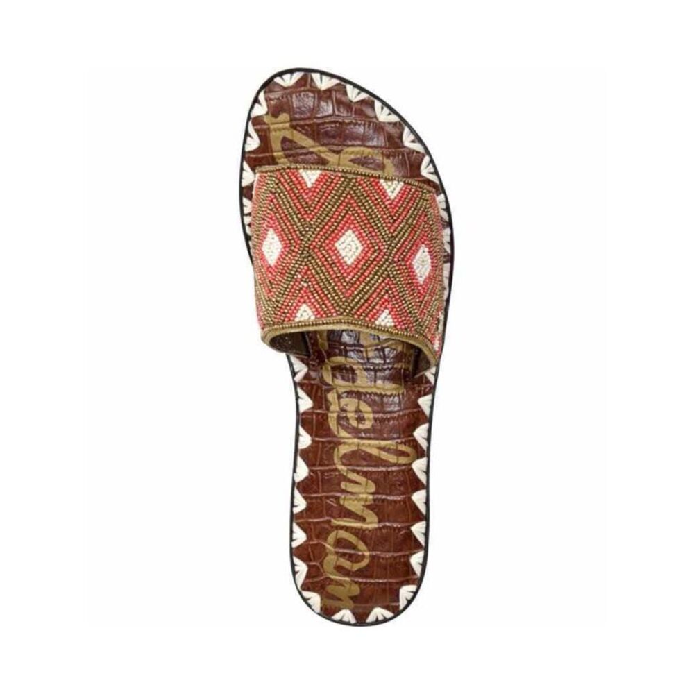 NWT SAM EDELMAN Womens Coral Gunner Round Toe Slip On Slide Sandals 8 - Picture 3 of 4